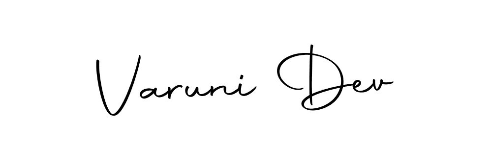 How to make Varuni Dev signature? Autography-DOLnW is a professional autograph style. Create handwritten signature for Varuni Dev name. Varuni Dev signature style 10 images and pictures png