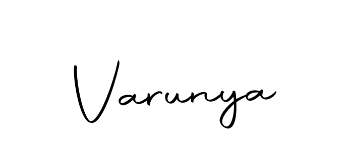 How to make Varunya signature? Autography-DOLnW is a professional autograph style. Create handwritten signature for Varunya name. Varunya signature style 10 images and pictures png