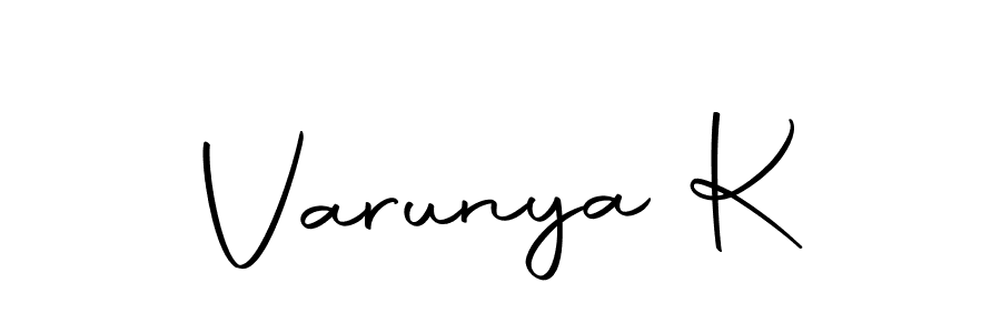 It looks lik you need a new signature style for name Varunya K. Design unique handwritten (Autography-DOLnW) signature with our free signature maker in just a few clicks. Varunya K signature style 10 images and pictures png