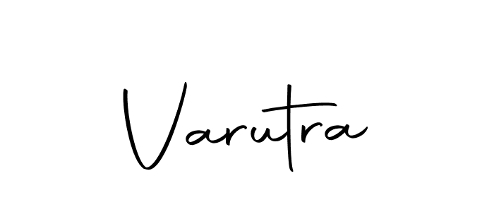 Use a signature maker to create a handwritten signature online. With this signature software, you can design (Autography-DOLnW) your own signature for name Varutra. Varutra signature style 10 images and pictures png