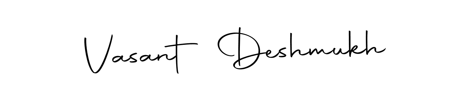 Create a beautiful signature design for name Vasant Deshmukh. With this signature (Autography-DOLnW) fonts, you can make a handwritten signature for free. Vasant Deshmukh signature style 10 images and pictures png