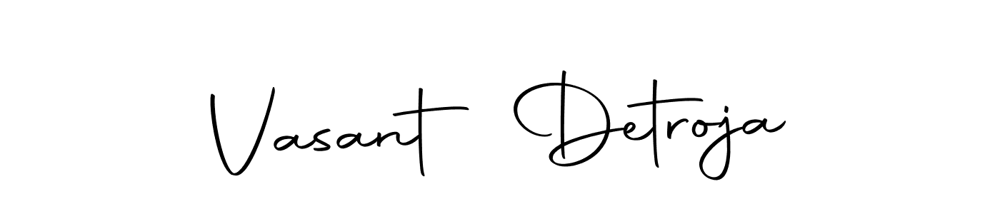 Make a beautiful signature design for name Vasant Detroja. Use this online signature maker to create a handwritten signature for free. Vasant Detroja signature style 10 images and pictures png
