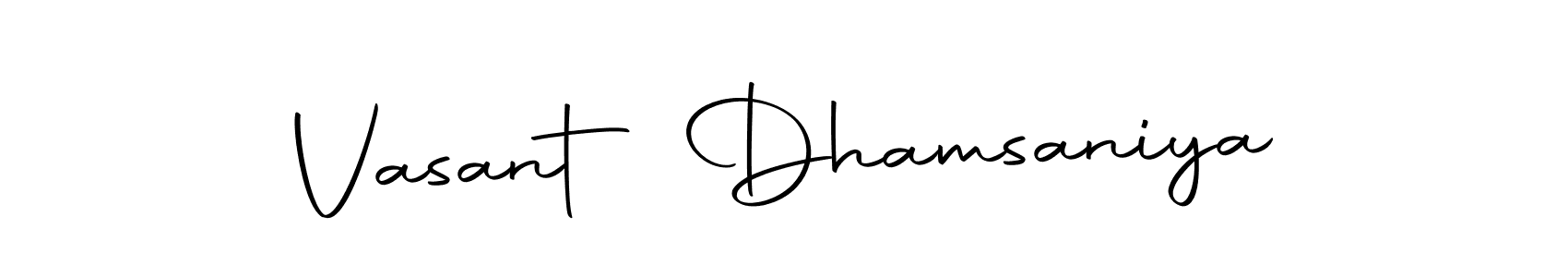 Similarly Autography-DOLnW is the best handwritten signature design. Signature creator online .You can use it as an online autograph creator for name Vasant Dhamsaniya. Vasant Dhamsaniya signature style 10 images and pictures png