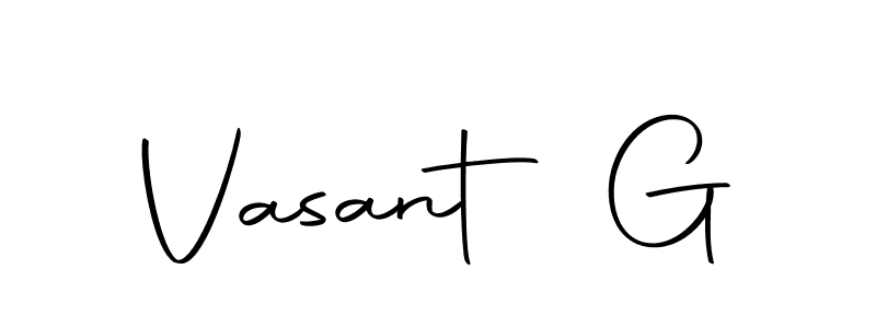 Create a beautiful signature design for name Vasant G. With this signature (Autography-DOLnW) fonts, you can make a handwritten signature for free. Vasant G signature style 10 images and pictures png