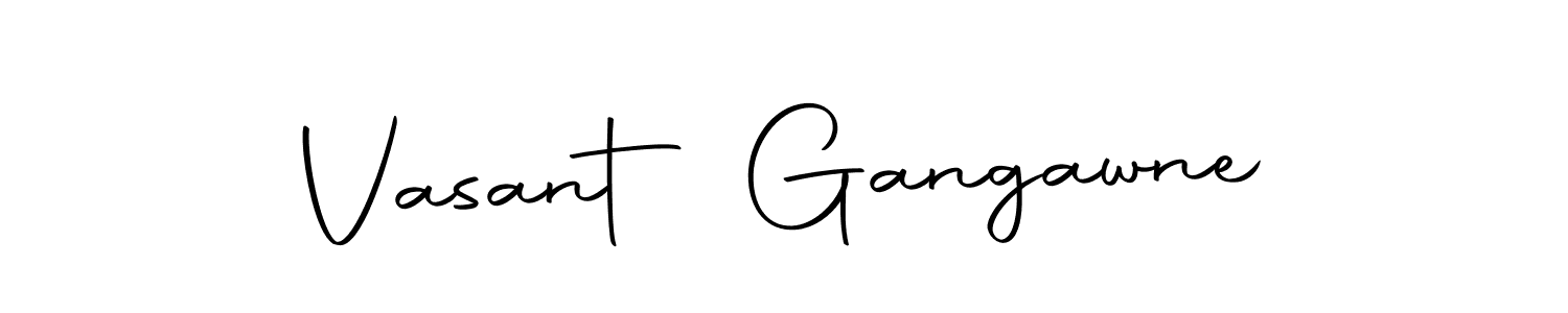 The best way (Autography-DOLnW) to make a short signature is to pick only two or three words in your name. The name Vasant Gangawne include a total of six letters. For converting this name. Vasant Gangawne signature style 10 images and pictures png