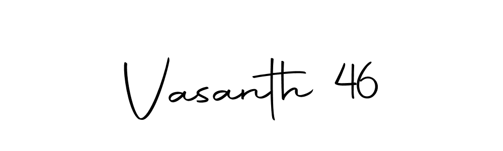 Make a beautiful signature design for name Vasanth 46. With this signature (Autography-DOLnW) style, you can create a handwritten signature for free. Vasanth 46 signature style 10 images and pictures png