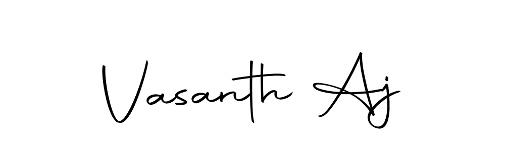 Design your own signature with our free online signature maker. With this signature software, you can create a handwritten (Autography-DOLnW) signature for name Vasanth Aj. Vasanth Aj signature style 10 images and pictures png