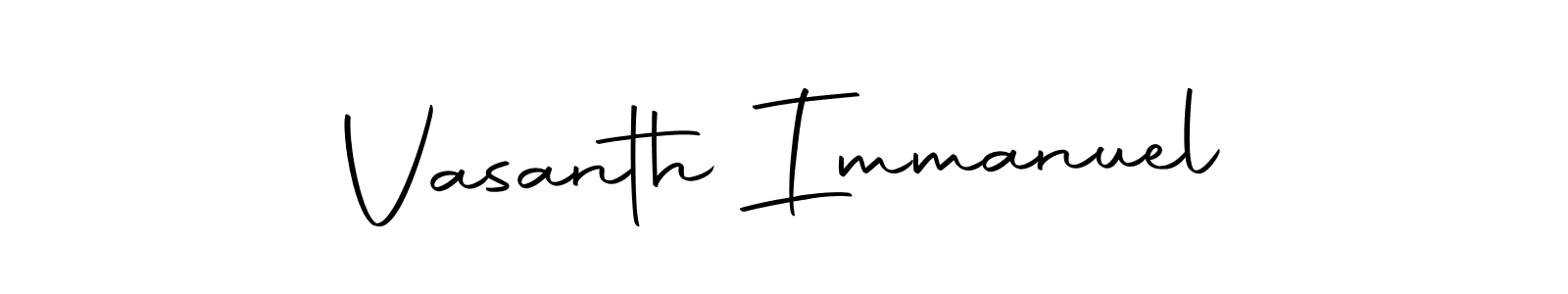 Make a beautiful signature design for name Vasanth Immanuel. With this signature (Autography-DOLnW) style, you can create a handwritten signature for free. Vasanth Immanuel signature style 10 images and pictures png