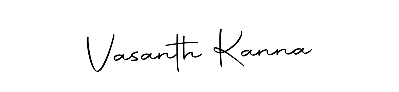 Make a beautiful signature design for name Vasanth Kanna. Use this online signature maker to create a handwritten signature for free. Vasanth Kanna signature style 10 images and pictures png