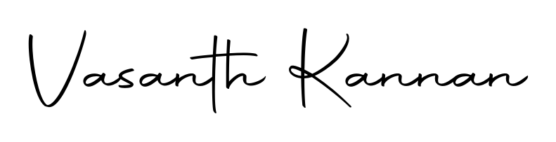 Generate high-definition signature styles for Vasanth Kannan. The Autography-DOLnW typeface ensures crisp legibility and sophisticated design. Vasanth Kannan signature style 10 images and pictures png
