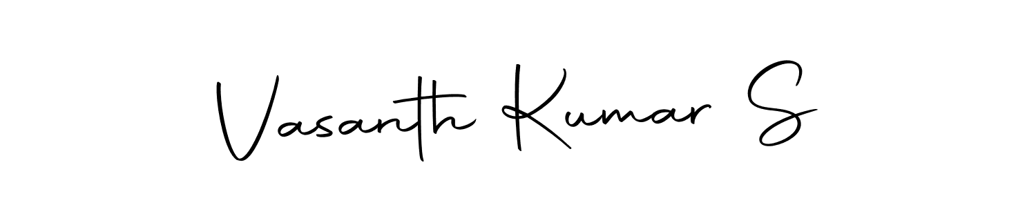 Make a beautiful signature design for name Vasanth Kumar S. With this signature (Autography-DOLnW) style, you can create a handwritten signature for free. Vasanth Kumar S signature style 10 images and pictures png