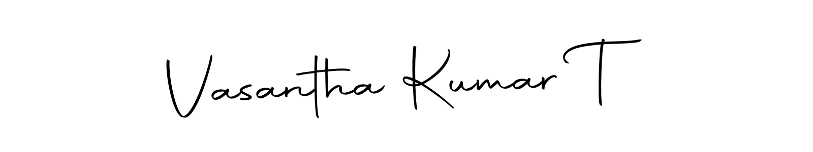 It looks lik you need a new signature style for name Vasantha Kumar T. Design unique handwritten (Autography-DOLnW) signature with our free signature maker in just a few clicks. Vasantha Kumar T signature style 10 images and pictures png