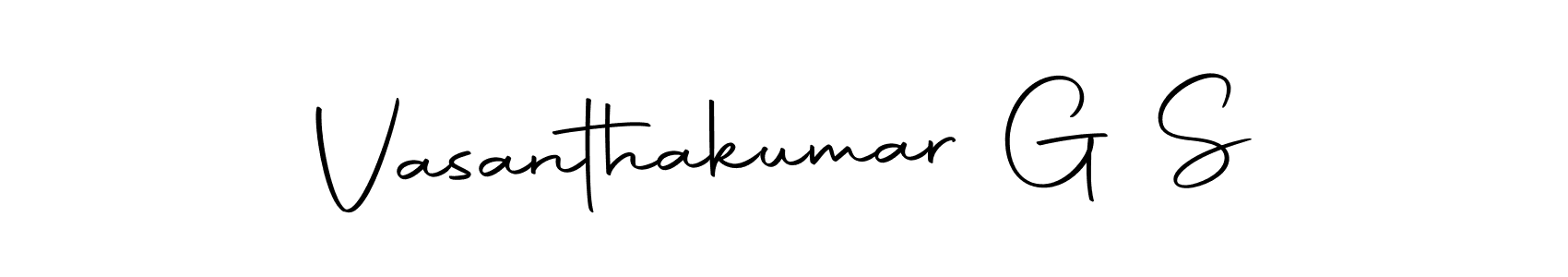 How to make Vasanthakumar G S signature? Autography-DOLnW is a professional autograph style. Create handwritten signature for Vasanthakumar G S name. Vasanthakumar G S signature style 10 images and pictures png