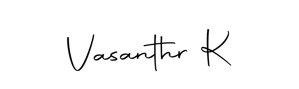 Make a beautiful signature design for name Vasanthr K. With this signature (Autography-DOLnW) style, you can create a handwritten signature for free. Vasanthr K signature style 10 images and pictures png