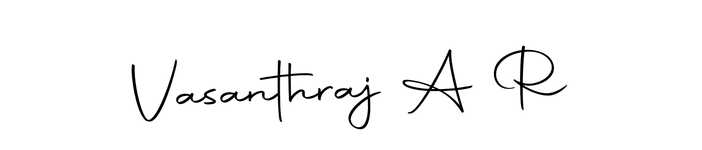 Make a beautiful signature design for name Vasanthraj A R. Use this online signature maker to create a handwritten signature for free. Vasanthraj A R signature style 10 images and pictures png