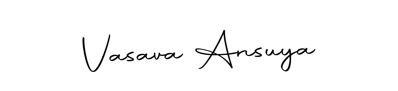 Design your own signature with our free online signature maker. With this signature software, you can create a handwritten (Autography-DOLnW) signature for name Vasava Ansuya. Vasava Ansuya signature style 10 images and pictures png