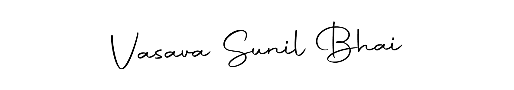 You can use this online signature creator to create a handwritten signature for the name Vasava Sunil Bhai. This is the best online autograph maker. Vasava Sunil Bhai signature style 10 images and pictures png