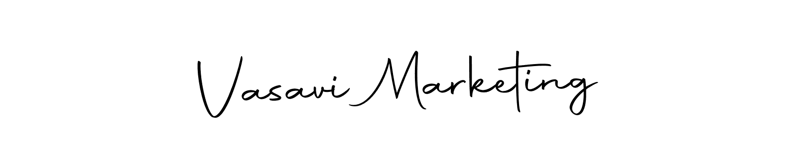 Create a beautiful signature design for name Vasavi Marketing. With this signature (Autography-DOLnW) fonts, you can make a handwritten signature for free. Vasavi Marketing signature style 10 images and pictures png