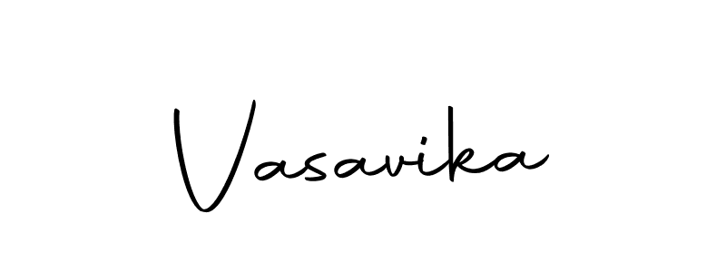 Design your own signature with our free online signature maker. With this signature software, you can create a handwritten (Autography-DOLnW) signature for name Vasavika. Vasavika signature style 10 images and pictures png