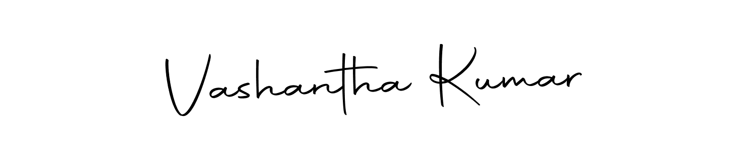 How to make Vashantha Kumar name signature. Use Autography-DOLnW style for creating short signs online. This is the latest handwritten sign. Vashantha Kumar signature style 10 images and pictures png