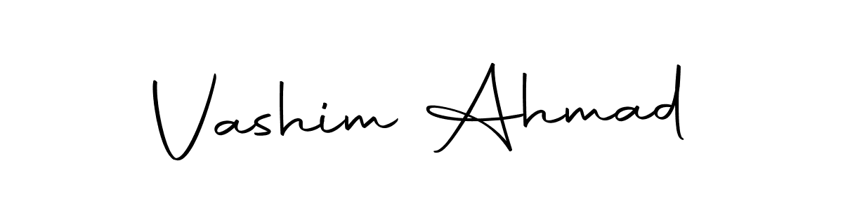 Make a short Vashim Ahmad signature style. Manage your documents anywhere anytime using Autography-DOLnW. Create and add eSignatures, submit forms, share and send files easily. Vashim Ahmad signature style 10 images and pictures png