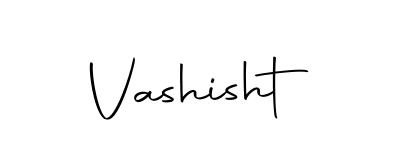 Use a signature maker to create a handwritten signature online. With this signature software, you can design (Autography-DOLnW) your own signature for name Vashisht. Vashisht signature style 10 images and pictures png