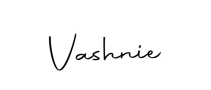 Design your own signature with our free online signature maker. With this signature software, you can create a handwritten (Autography-DOLnW) signature for name Vashnie. Vashnie signature style 10 images and pictures png