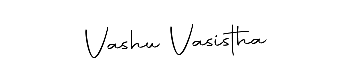 Design your own signature with our free online signature maker. With this signature software, you can create a handwritten (Autography-DOLnW) signature for name Vashu Vasistha. Vashu Vasistha signature style 10 images and pictures png