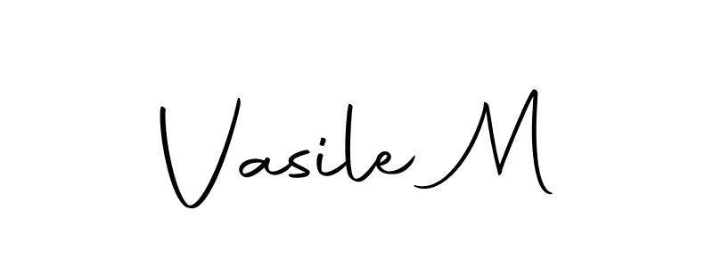 You should practise on your own different ways (Autography-DOLnW) to write your name (Vasile M) in signature. don't let someone else do it for you. Vasile M signature style 10 images and pictures png