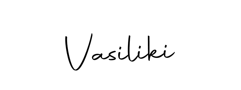 Make a beautiful signature design for name Vasiliki. Use this online signature maker to create a handwritten signature for free. Vasiliki signature style 10 images and pictures png