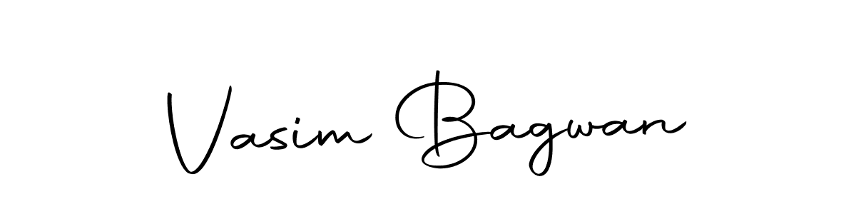 Create a beautiful signature design for name Vasim Bagwan. With this signature (Autography-DOLnW) fonts, you can make a handwritten signature for free. Vasim Bagwan signature style 10 images and pictures png