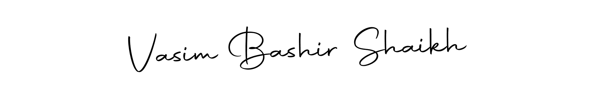 if you are searching for the best signature style for your name Vasim Bashir Shaikh. so please give up your signature search. here we have designed multiple signature styles  using Autography-DOLnW. Vasim Bashir Shaikh signature style 10 images and pictures png