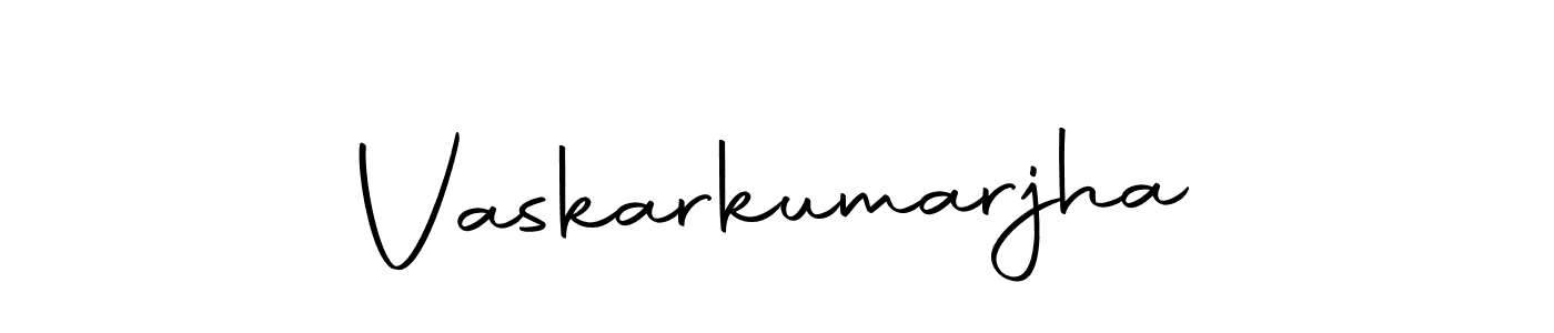 Make a beautiful signature design for name Vaskarkumarjha. With this signature (Autography-DOLnW) style, you can create a handwritten signature for free. Vaskarkumarjha signature style 10 images and pictures png