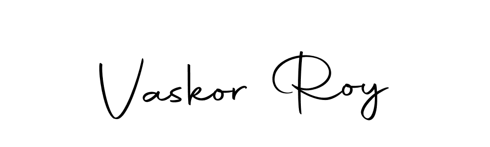 This is the best signature style for the Vaskor Roy name. Also you like these signature font (Autography-DOLnW). Mix name signature. Vaskor Roy signature style 10 images and pictures png