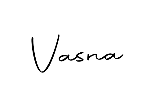Make a beautiful signature design for name Vasna. With this signature (Autography-DOLnW) style, you can create a handwritten signature for free. Vasna signature style 10 images and pictures png