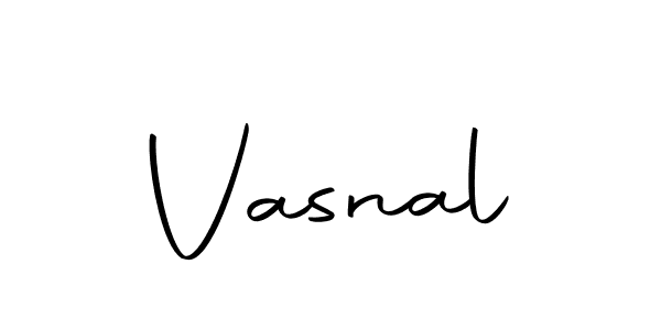 Design your own signature with our free online signature maker. With this signature software, you can create a handwritten (Autography-DOLnW) signature for name Vasnal. Vasnal signature style 10 images and pictures png