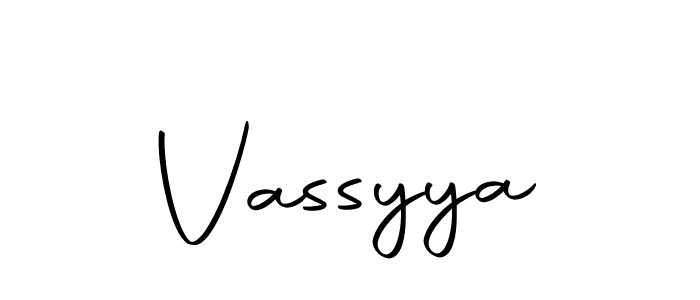 Also we have Vassyya name is the best signature style. Create professional handwritten signature collection using Autography-DOLnW autograph style. Vassyya signature style 10 images and pictures png