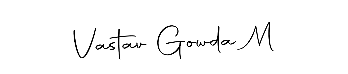 Also You can easily find your signature by using the search form. We will create Vastav Gowda M name handwritten signature images for you free of cost using Autography-DOLnW sign style. Vastav Gowda M signature style 10 images and pictures png