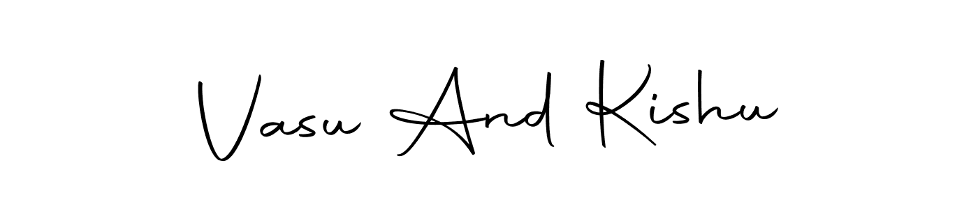 Also we have Vasu And Kishu name is the best signature style. Create professional handwritten signature collection using Autography-DOLnW autograph style. Vasu And Kishu signature style 10 images and pictures png