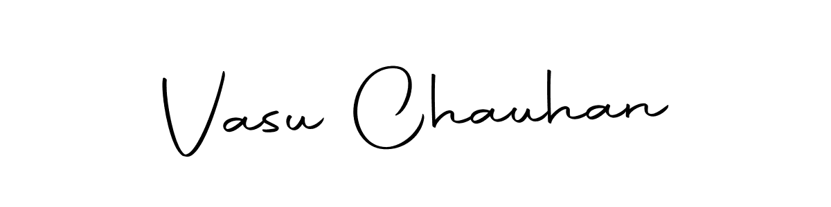 Design your own signature with our free online signature maker. With this signature software, you can create a handwritten (Autography-DOLnW) signature for name Vasu Chauhan. Vasu Chauhan signature style 10 images and pictures png