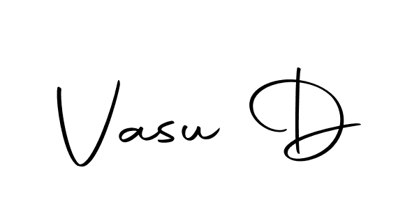 Make a beautiful signature design for name Vasu D. Use this online signature maker to create a handwritten signature for free. Vasu D signature style 10 images and pictures png