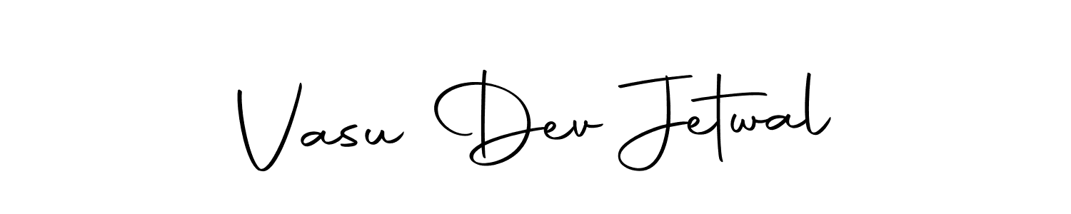 How to make Vasu Dev Jetwal name signature. Use Autography-DOLnW style for creating short signs online. This is the latest handwritten sign. Vasu Dev Jetwal signature style 10 images and pictures png