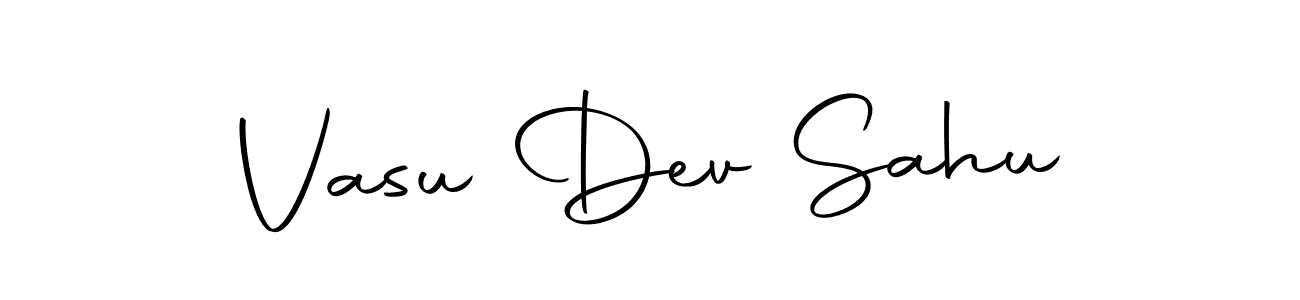 How to make Vasu Dev Sahu name signature. Use Autography-DOLnW style for creating short signs online. This is the latest handwritten sign. Vasu Dev Sahu signature style 10 images and pictures png
