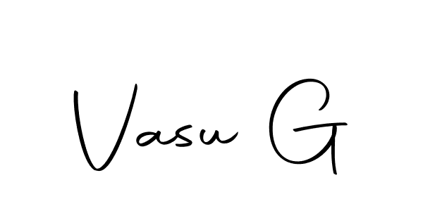 How to make Vasu G name signature. Use Autography-DOLnW style for creating short signs online. This is the latest handwritten sign. Vasu G signature style 10 images and pictures png