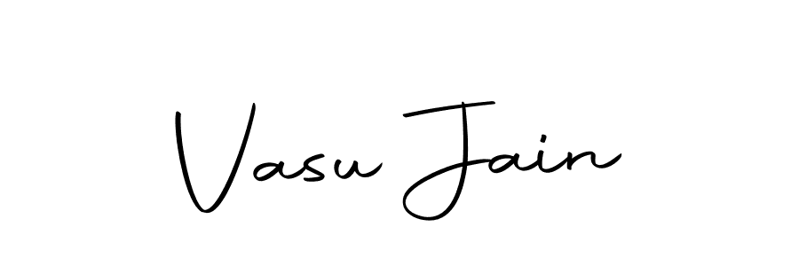 Design your own signature with our free online signature maker. With this signature software, you can create a handwritten (Autography-DOLnW) signature for name Vasu Jain. Vasu Jain signature style 10 images and pictures png