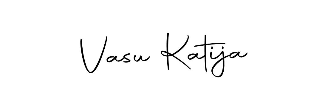 How to make Vasu Katija name signature. Use Autography-DOLnW style for creating short signs online. This is the latest handwritten sign. Vasu Katija signature style 10 images and pictures png
