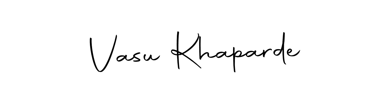Use a signature maker to create a handwritten signature online. With this signature software, you can design (Autography-DOLnW) your own signature for name Vasu Khaparde. Vasu Khaparde signature style 10 images and pictures png