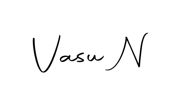 Design your own signature with our free online signature maker. With this signature software, you can create a handwritten (Autography-DOLnW) signature for name Vasu N. Vasu N signature style 10 images and pictures png