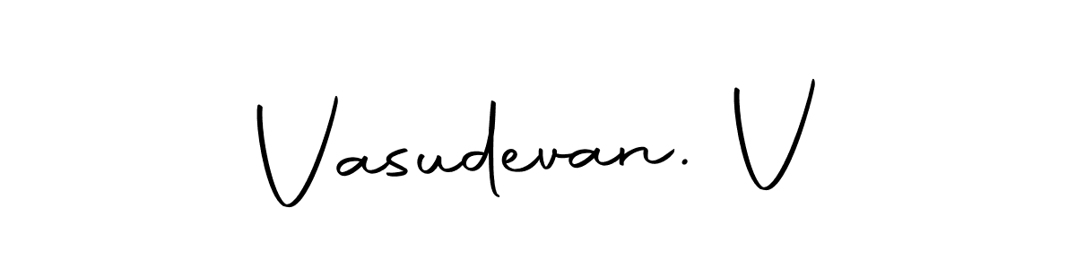 Make a beautiful signature design for name Vasudevan. V. With this signature (Autography-DOLnW) style, you can create a handwritten signature for free. Vasudevan. V signature style 10 images and pictures png