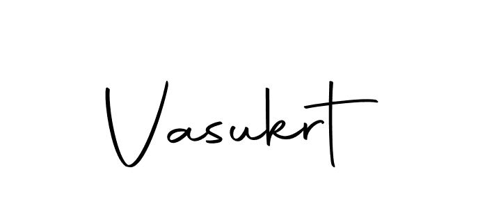 Use a signature maker to create a handwritten signature online. With this signature software, you can design (Autography-DOLnW) your own signature for name Vasukrt. Vasukrt signature style 10 images and pictures png